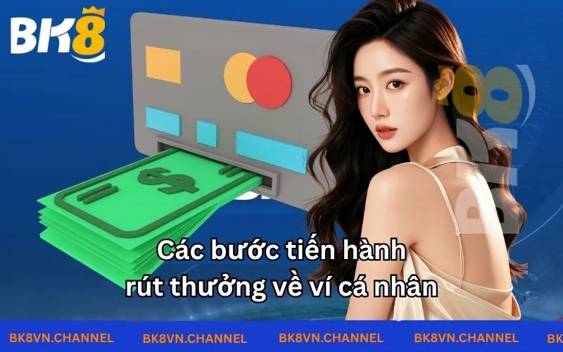 Các bước tiến hành rút thưởng về ví cá nhân 